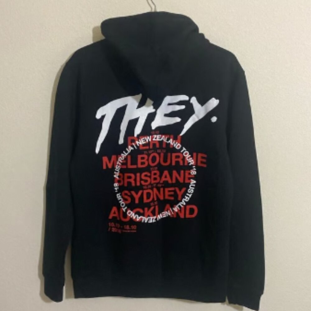 NWOT AS COLOUR Fireside Relaxed Fit Hoodie Sweatshirt BLACK Men's Size L